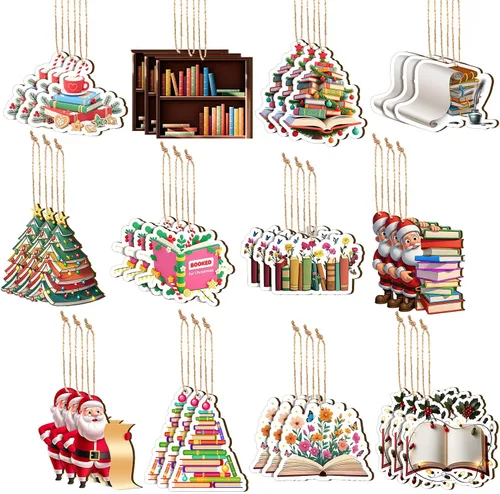 Miniatura 7 de Paquete de 36 adornos de Navidad para taza de comida de ramen de madera, regalo de ramen, rollo de sushi, decoración tradicional japonesa