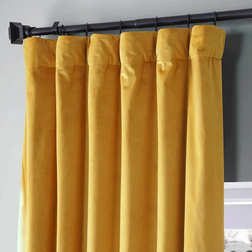 Miniatura 2 de HPD Half Price Drapes - Cortinas de terciopelo de lujo con bloqueo de luz para dormitorio (1 panel), 50 x 84 pulgadas, cortinas opacas de hotel