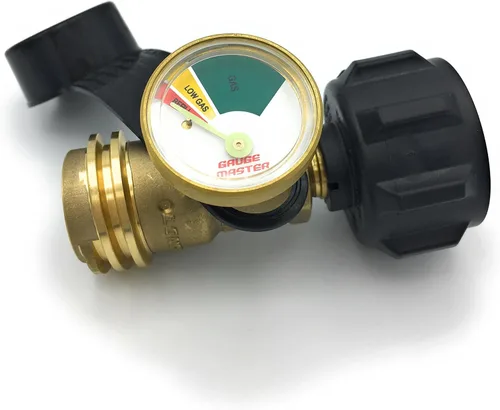 Miniatura 3 de Gauge Master Premium medidor de gas de propano, adaptador cilíndrico de indicador del nivel de gas, apto para todas las parrillas para asado, cámper