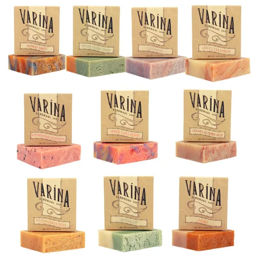 Miniatura 11 de Varina Jabón en barra de aloe natural 1 variedad – Limpieza suave para pieles sensibles, afrutado – Paquete de 5 – Experimenta una piel sana