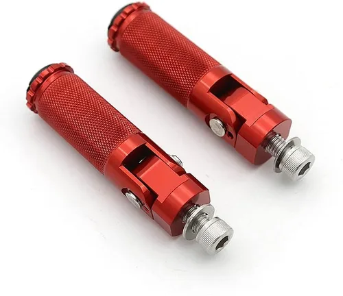 Miniatura 17 de Estriberas de freno para palanca de cambios de motocicleta con agujero de 0.236 in, pedal universal para retrasos, color negro