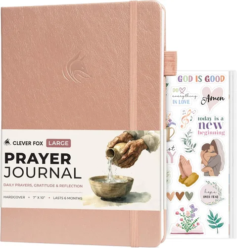 Miniatura 11 de Clever Fox Diario de oración – Cuaderno devocional diario y gratitud – Planificador religioso y libro de dioses – Regalos y accesorios basados