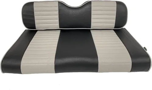 Miniatura 20 de Huskey - 4 fundas de asiento para carrito de golf delanteros y traseros para Club Car Precedent 2004+, modelos Tempo 2017+ G&E, negro de dos tonos