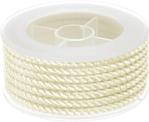 Miniatura 16 de HARFINGTON Cordón de hilo de nailon para cuentas de 0.063 in, cuerda de nailon trenzado extrafuerte para manualidades, pulseras, joyería, Negro