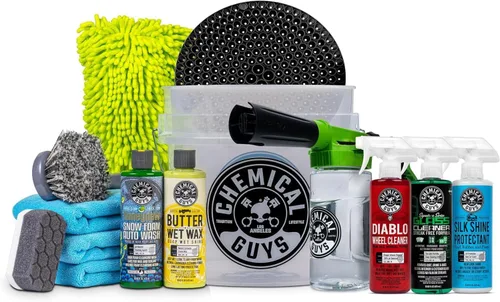 Miniatura 8 de Chemical Guys Kit de Lavado de Autos Arsenal Builder de 14 Piezas - con Lanzador de Espuma, Balde de Lavado, Toallas, Aplicadores, y Jabones, Ceras