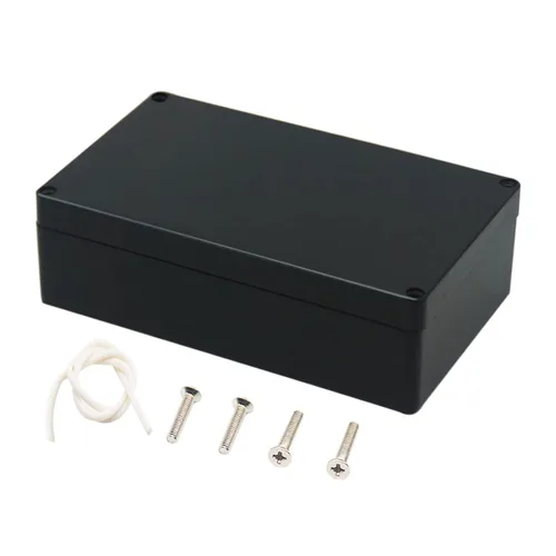 Miniatura 15 de Caja de conexiones, Caja de proyectos Zulkit IP65 impermeable para exterior cajas de plástico ABS Cajas eléctricas electrónicas negras 10.4 x 7.2 x