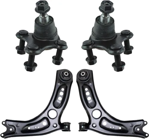 Miniatura 9 de TRQ Brazo de control delantero superior e inferior con rótula juego de 4 piezas compatible con Land Rover Range Rover 2003-2012
