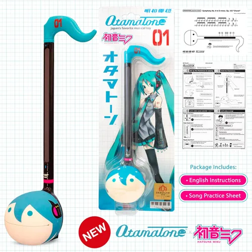 Miniatura 6 de Otamatone Classic Hatsune Miku Vocaloid [licencia oficial] Instrumento musical electrónico de personaje japonés Sintetizador portátil de Japón Maywa