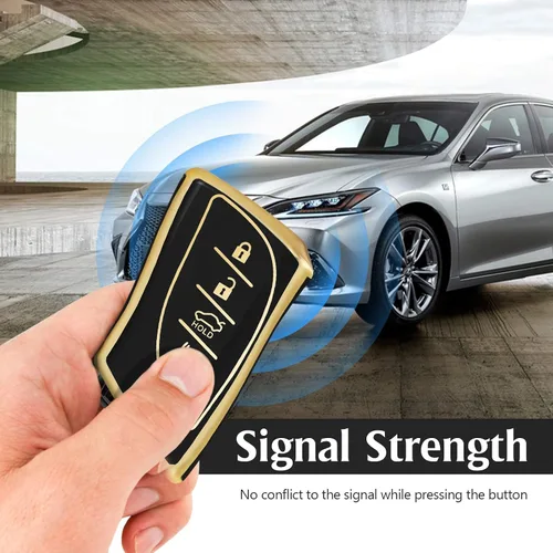 Miniatura 3 de Funda protectora de TPU suave para llavero compatible con Lexus ES350 ES300h UX200 LS500 LS500H LC500 LC500h control remoto inteligente de entrada
