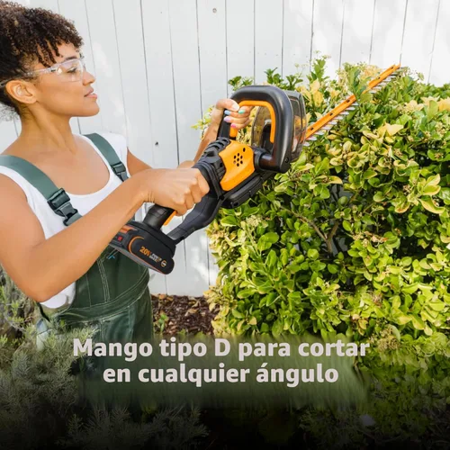 Miniatura 5 de Cortadora de setos inalámbrica, + Cargador no incluido, paquete de de 1, Negro/Anaranjado