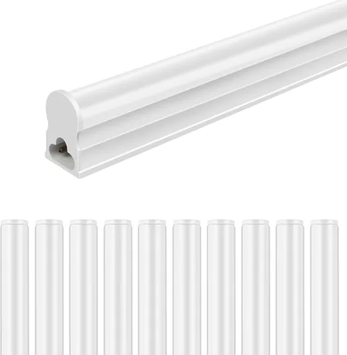 Miniatura 7 de LightingWill T5 - Accesorio integrado T5 de 4 pies, blanco cálido 3000-3500K, 20W, luz LED de tienda enlazable, luz LED de techo y debajo