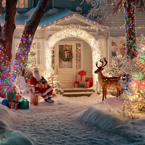 Miniatura 8 de Luces de Cadena de Navidad, 100 pies 300 Luces LED de Cadena Cable Verde con Temporizador 8 Modos, Decoración Impermeable Conectable para Interiores