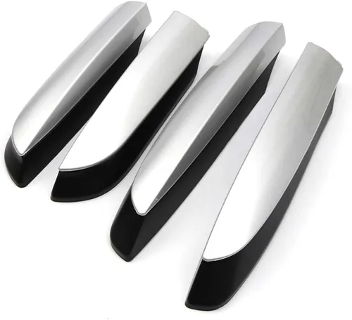 Miniatura 12 de Accesorios de coche negro brillante rieles de portaequipajes tapa de protección de extremo cubierta para Toyota Highlander 2008-2013