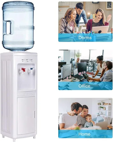 Miniatura 6 de KOTEK Dispensador de agua para enfriadores de agua, dispensador de enfriador de agua de carga superior caliente y fría con capacidad para botellas