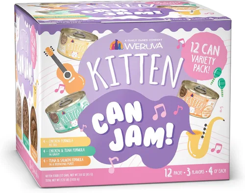 Miniatura 10 de Weruva Fórmula de gatito, pollo y atún en salsa, lata de 3 onzas (paquete de 12)