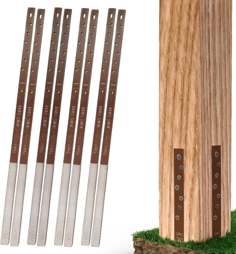 Miniatura 7 de Post Buddy Paquete de 2 kit de reparación de postes de valla fácil (para fijar 1 poste de madera roto), rápido y fácil de instalar, estacas de acero