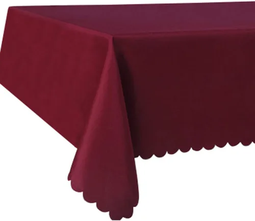 Miniatura 13 de Queenbox - Mantel rectangular rectangular de poliéster para bodas, fiestas, hoteles, restaurantes