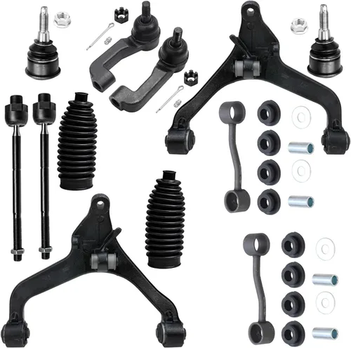 Miniatura 103 de Detroit Axle - Kit de suspensión delantera de 12 piezas para Mercury Grand Marquis Ford Crown Victoria Town Car 2003-2011, 2 brazos de control