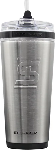 Miniatura 9 de Ice Shaker Vaso de 26 onzas, botella de agua aislada con popote, botella de acero inoxidable, como se ve en Shark Tank, botella de agua con pajita