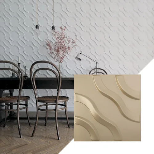 Miniatura 28 de Ekena Millwork WP12X12LAWH 11 7/8 pulgadas de ancho x 11 7/8 pulgadas de alto Lane EnduraWall Decorativo 3D Panel de pared cubre 0.98 pies cuadrados