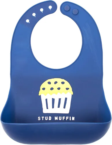 Miniatura 20 de Bella Tunno Wonder Bib - Baberos de silicona ajustables para bebés niñas, silicona duradera e impermeable libre de BPA, Taco Bell Taco Belle