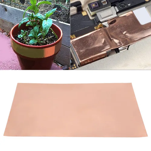 Miniatura 8 de VGEBY Cinta de cobre de 3 piezas, cinta conductora de un solo lado multifunción para guitarra de blindaje EMI