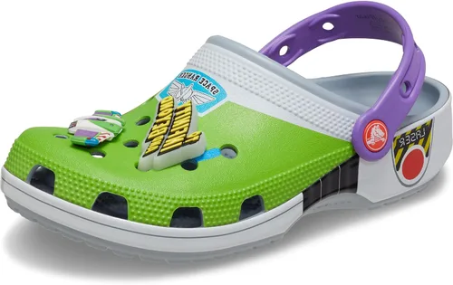 Crocs Zuecos clásicos unisex de Toy Story para adultos Azul Gris/Buzz Año Luz
