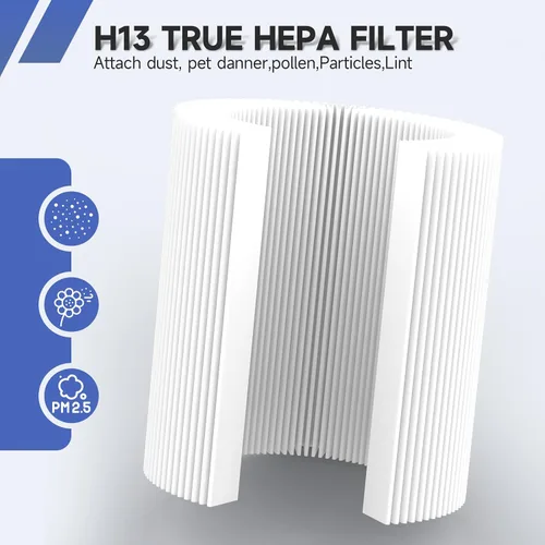 Miniatura 4 de Paquete de 2 filtros de repuesto True HEPA compatibles con Tenergy Renair, Cool-Living CL-6070A, Beaba, Tredy TD-1300 purificador de aire, filtro