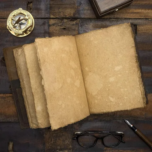 Miniatura 5 de Diario de cuero vintage recargable, diario de libro de sombras, diario vintage, diario de escritura, papel antiguo hecho a mano, diario de cuero