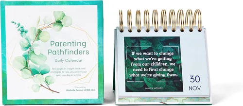 Miniatura 7 de Parenting Pathfinders® Calendario diario perpetuo de escritorio sin fecha, calendario inspirador y de apoyo Page-A-Day para padres y cuidadores