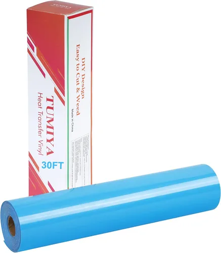 Miniatura 48 de TUMIYA Vinilo HTV - Vinilo de transferencia de calor de 12 pulgadas x 35 pies, vinilo dorado para planchar, rollo adhesivo brillante fácil de cortar