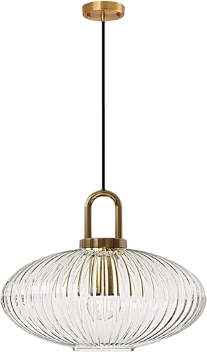 Miniatura 11 de Brikey Lámpara colgante de vidrio blanco con base dorada de latón, lámpara colgante de techo blanca para mesita de noche, mesa de comedor, isla
