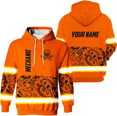 Miniatura 31 de Sudadera con capucha de alta visibilidad para hombres - Colección de trabajos con nombre personalizado Clase 3 Ropa de trabajo reflectante