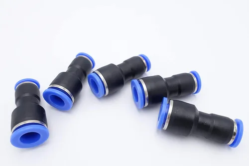 Miniatura 27 de Empuje para conectar, tubo de 1/2 pulgada de diámetro exterior x tubo de 1/4 pulgadas, conector de dos vías de unión recta de aire neumático