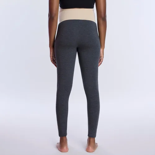 Miniatura 36 de Motherhood Maternity Leggings esenciales elásticos de longitud completa para mujer, ajuste secreto sobre el vientre