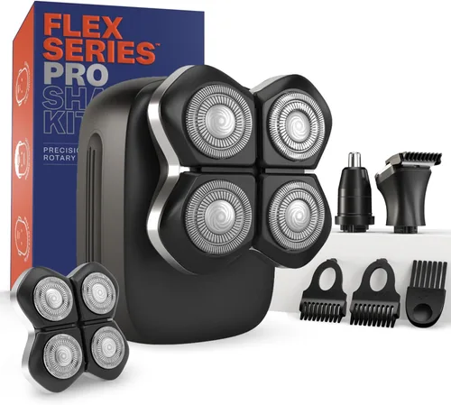Miniatura 13 de FREEDOM GROOMING The FlexSeries - Afeitadora de cabello eléctrica inalámbrica y recargable para hombre; novedosa afeitadora con cuchillas