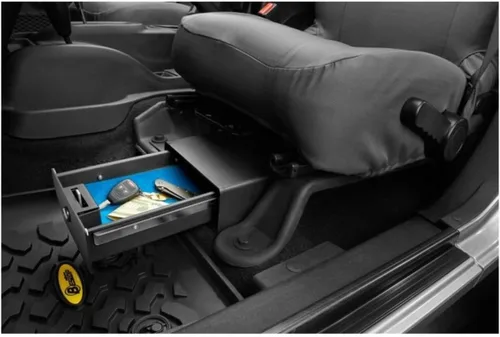 Miniatura 3 de Caja Bestop 42640-01 HighRock 4x4 para debajo del asiento para Wrangler JK, lado del conductor