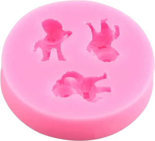 Miniatura 6 de ZiXiang Molde de silicona para astronauta, diseño de astronauta, planeta, cohete, satélite, fondant, para decoración de pasteles, cupcakes