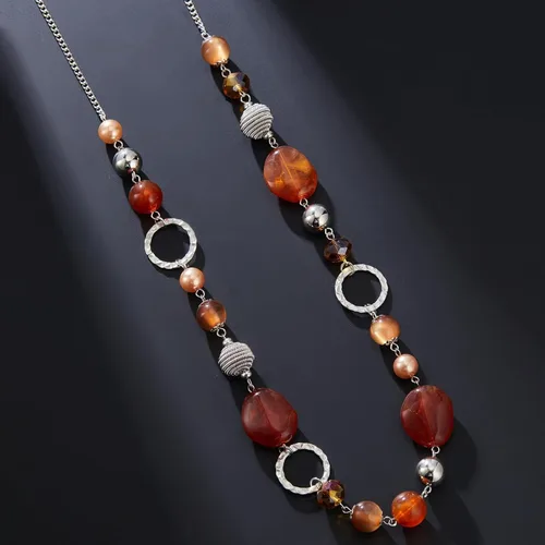 Miniatura 3 de Pearl & Club - Collar largo con cuentas para mujer