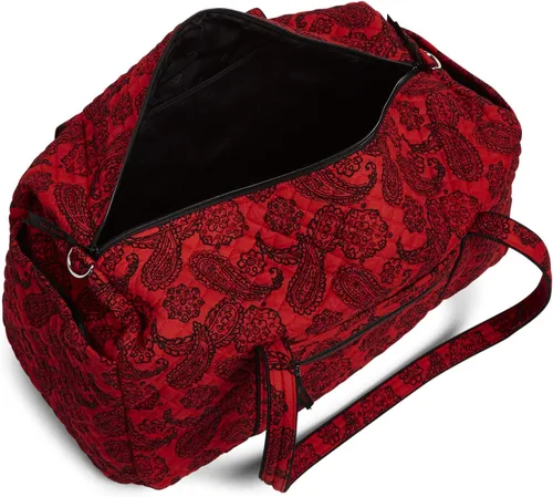 Miniatura 4 de Vera Bradley Women's Cotton Collegiate Large Travel Duffle Bag (Multiple Teams Available)