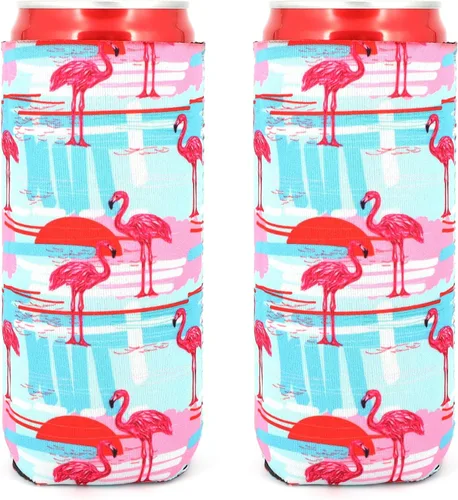 Miniatura 15 de 2 Fundas de neopreno para enfriar latas largas de cerveza, fundas para lata de cerveza plegables, fundas para enfriar latas, adecuadas para bebidas