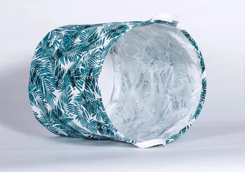 Miniatura 2 de Merdes - Cesta plegable impermeable de 19.7 pulgadas, cesta de ropa sucia, organizador de almacenamiento de lino para colección de juguetes
