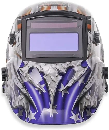 Miniatura 2 de KT Industries Casco de soldadura de oscurecimiento automático de acero americano (4-1052)