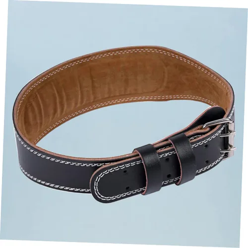 Miniatura 8 de BESPORTBLE Cinturón de ejercicio ajustable para hombre, cinturón de cintura para hombres, cinturón de sentadillas para la espalda, cinturón