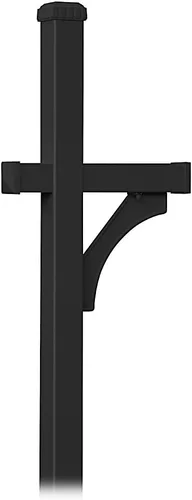 Miniatura 3 de Salsbury Industries 4377BLK Kit de brazo de repuesto para poste de lujo para 1 buzón de carretera, color negro