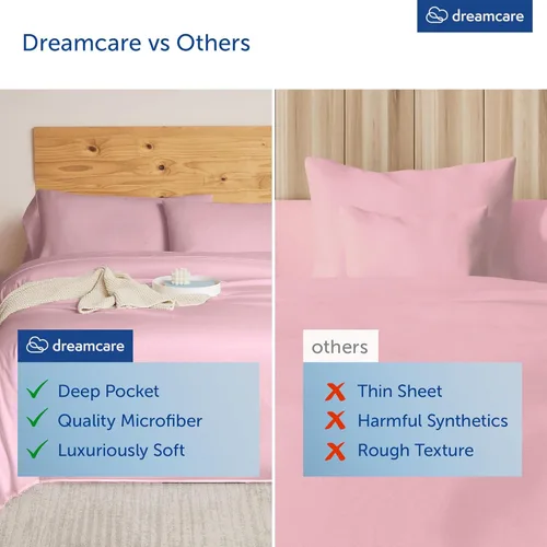 Miniatura 170 de DREAMCARE Juego de sábanas Queen – 6 piezas Sábanas de enfriamiento – hasta 15” Sábanas profundas tamaño Queen – Colección 2500 Supreme – Extra 03