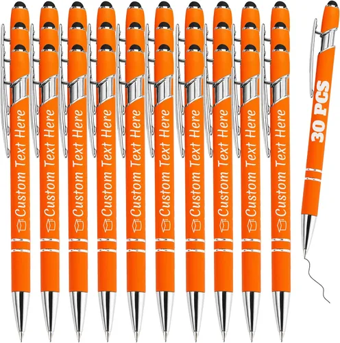 Miniatura 93 de Bolígrafos personalizados con grabado de nombre personalizado, bolígrafos de punta de lápiz con punta de lápiz personalizada, bolígrafos de Azul
