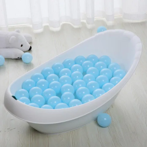 Miniatura 5 de Pelotas de plástico sin ftalatos y BPA de 2.75 pulgadas, a prueba de aplastamiento, juguete divertido con bolsa de almacenamiento para decoración