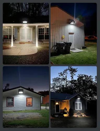 Miniatura 5 de Luz Solar de Inundación, 122 LEDs Luces Exteriores Brillantes con Sensor de Movimiento, Luz de Seguridad Solar de Anochecer a Amanecer para Patio