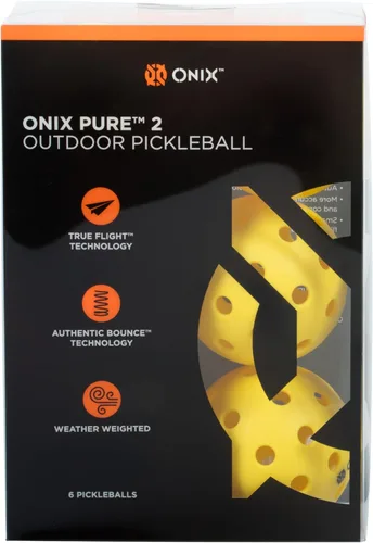 Miniatura 7 de Onix Pelotas de pickleball para exteriores - Pure 2 y Dura 40 ONIX Pure 2 Outdoor Yellow - Paquete de 6